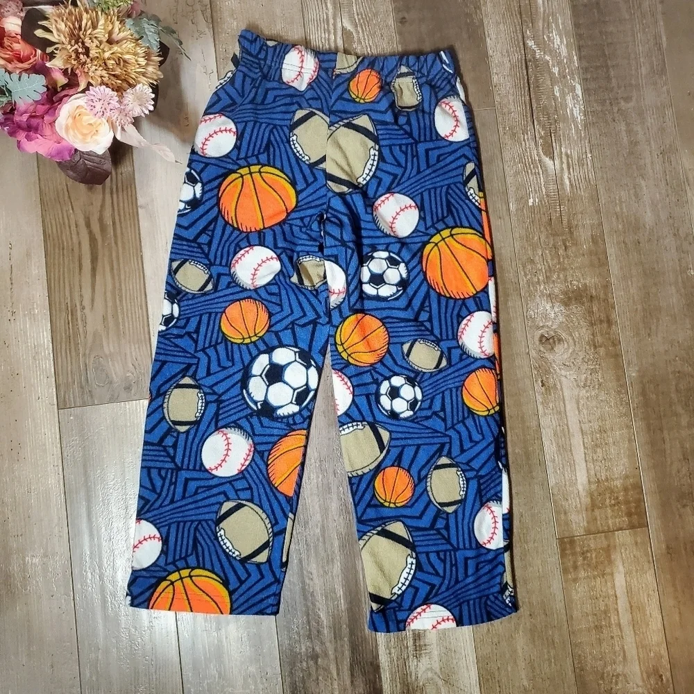 Joe Boxer Blue Fleece Boys Pajama PJ Pants Size Medium (8) EUC